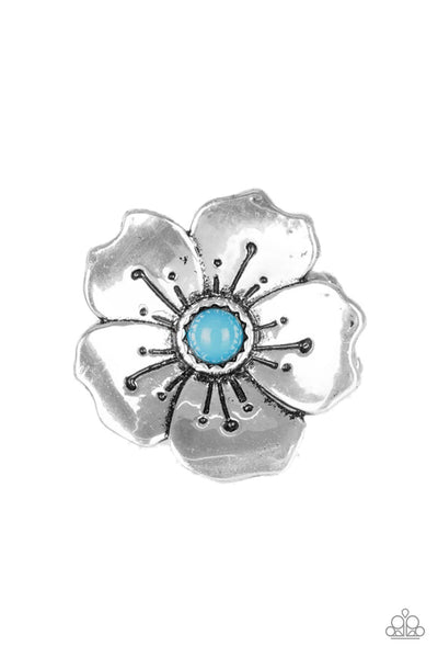 Boho Blossom - Blue Ring Paparazzi