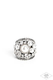 Money On My Mind - White Pearl Ring Paparazzi