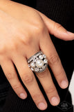 Money On My Mind - White Pearl Ring Paparazzi