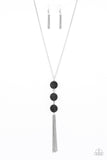 Triple Shimmer - Black Necklace Paparazzi