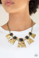 Cougar - Brass Necklace Paparazzi