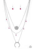 Lunar Lotus - Pink Necklace Paparazzi