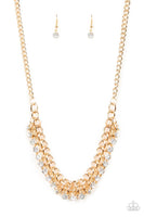 Glow and Grind - Gold Necklace Paparazzi