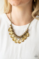 Fashionista Flair - Necklace Brass Paparazzi