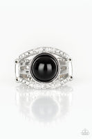 A Big Break - Black and Rhinestone Ring Paparazzi