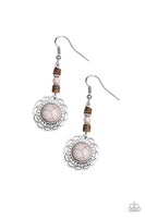 Desert Bliss - Silver Earrings Paparazzi