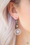 Desert Bliss - Silver Earrings Paparazzi