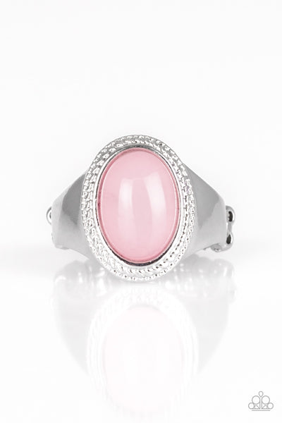Mystically Malibu - Pink Ring Paparazzi