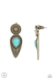 Fly Into the Sun - Brass Earrings Paparazzi