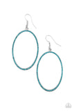 Dazzle On Demand - Blue Earrings Paparrazi