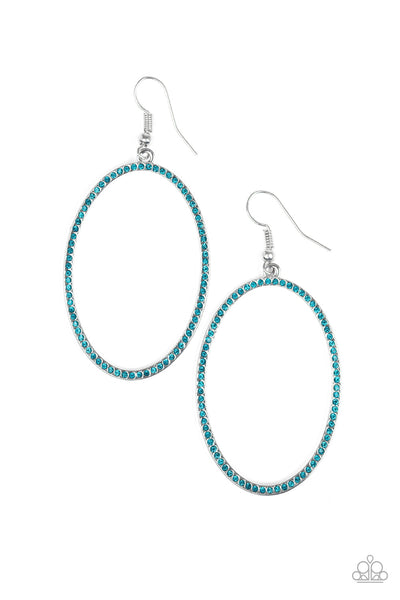 Dazzle On Demand - Blue Earrings Paparrazi