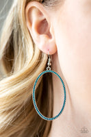 Dazzle On Demand - Blue Earrings Paparrazi