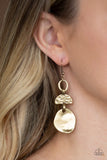 Melting Pot - Brass Earrings Paparazzi