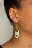 The Greatest GLOW On Earth - Gold Earrings Paparazzi