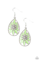 Floral Morals - Green Earrings Paparazzi