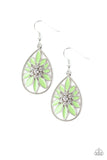 Floral Morals - Green Earrings Paparazzi