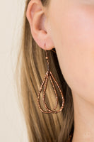 Knotted Knockout - Copper Necklace Paparazzi