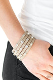 Rhinestone Reputation - Brown Wrap Bracelet Paparazzi