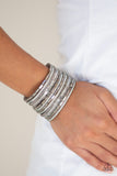 A Wait-and-SEQUIN Attitude - Silver Bracelet Paparazzi
