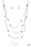 Open For Opulence - Red Necklace Paparazzi