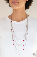 Open For Opulence - Red Necklace Paparazzi