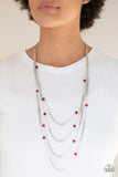 Open For Opulence - Red Necklace Paparazzi