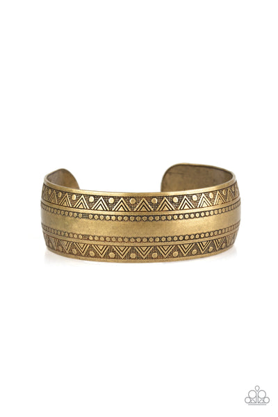 Desert Peaks - Brass Bracelet Paparazzi
