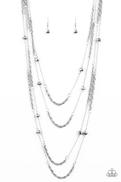 Open For Opulence - Silver Necklace Paparazzi