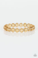 Crystal Candelabras - Gold Bracelet Paparazzi