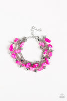 Plentiful Pebbles - Pink Bracelet Paparazzi