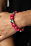 Colorful Collisions - Pink Bracelet Paparazzi