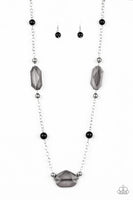 Crystal Charm - Black Necklace Paparazzi