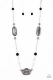 Crystal Charm - Black Necklace Paparazzi