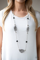 Crystal Charm - Black Necklace Paparazzi