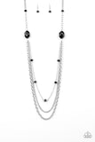 Dare To Dazzle - Black Necklace Paparazzi