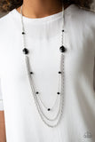 Dare To Dazzle - Black Necklace Paparazzi