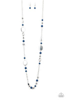 Serenely Springtime - Blue Necklace Paparazzi