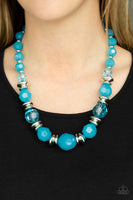 Dine and Dash - Blue Necklace Paparazzi