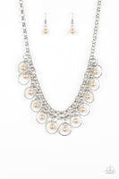 Party Time - Brown Pearl Necklace Paparazzi