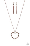 Straight From The Heart - Copper Heart Necklace