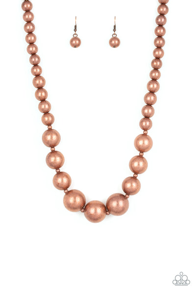 Living Up To Reputation - Copper Necklace Paparazzi
