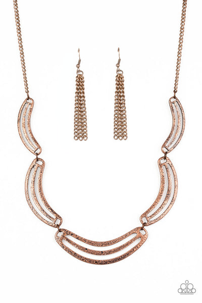 Palm Springs Pharaoh - Copper Necklace Paparazzi