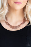 Palm Springs Pharaoh - Copper Necklace Paparazzi