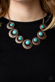 Lions, Tigers, and Bears - Copper & Turquoise Necklace Paparazzi