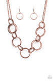 Jump Into The Ring - Copper Necklace Paparazzi