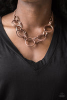 Jump Into The Ring - Copper Necklace Paparazzi