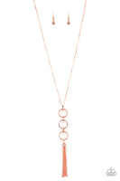 Diva In Diamonds - Copper Pearl Necklace Paparazzi