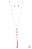 Diva In Diamonds - Copper Pearl Necklace Paparazzi