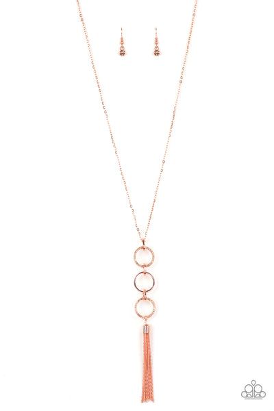 Diva In Diamonds - Copper Pearl Necklace Paparazzi