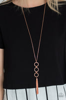 Diva In Diamonds - Copper Pearl Necklace Paparazzi